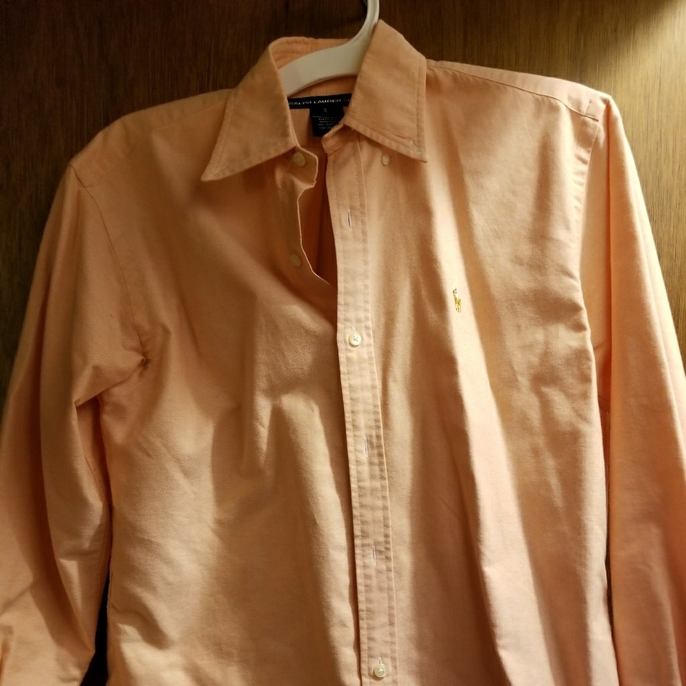 Ralph Lauren classic fit orange button up